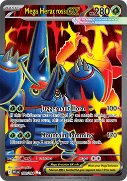 Single | Mega Evolution | Phantasmal Flames | 108/094 | Mega Heracross ex | ENG