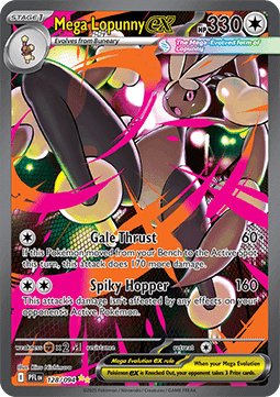 Single | Mega Evolution | Phantasmal Flames | 128/094 | Mega Lopunny ex | ENG