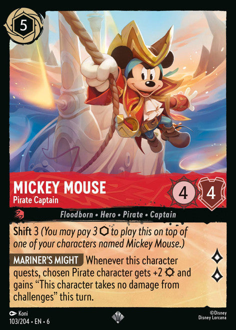 Mickey Mouse | Lorcana | Azurite Sea | Raw | NM