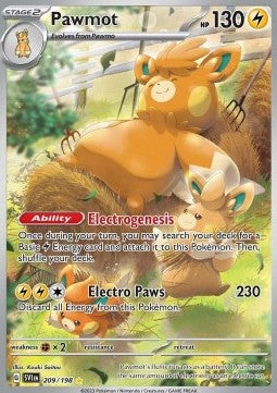 Single | Scarlet & Violet | Base Set | 209/198 | Pawmot | ENG