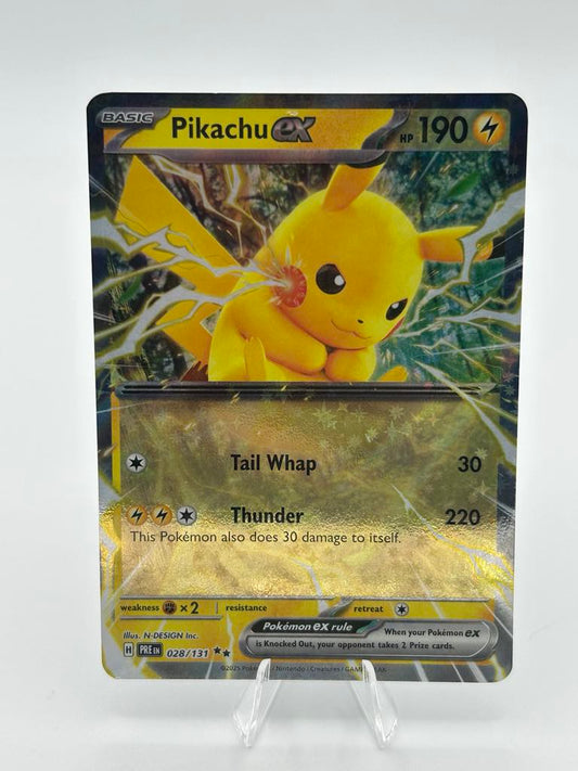Pikachu Ex (Holo) | 28/131 | Prismatic Evolutions | Raw | NM