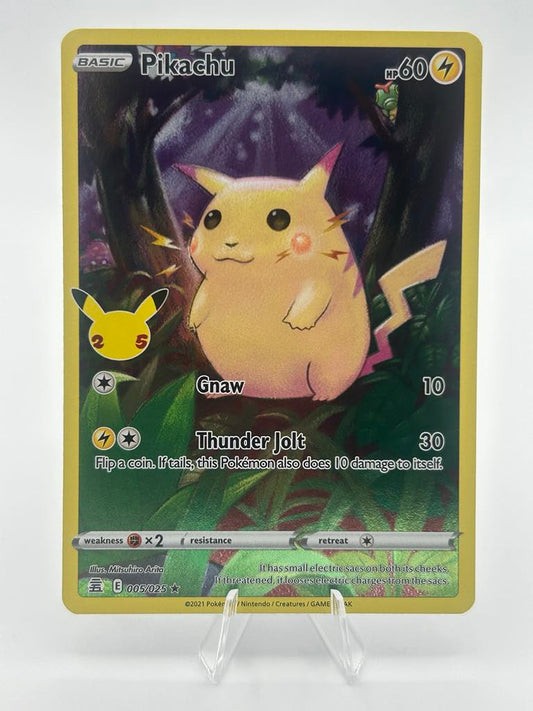 Pikachu (Holo) | 05/25 | Celebrations 25th Anniversary | Raw | NM