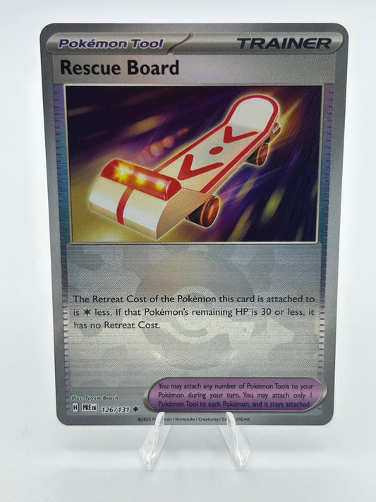 Rescue Board - Pokeball (Holo) | 126/131 | Prismatic Evolutions | Raw | NM