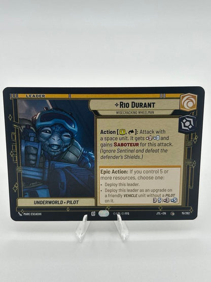 Rio Durant | Star Wars Unlimited | Jump To Lightspeed | Raw | NM