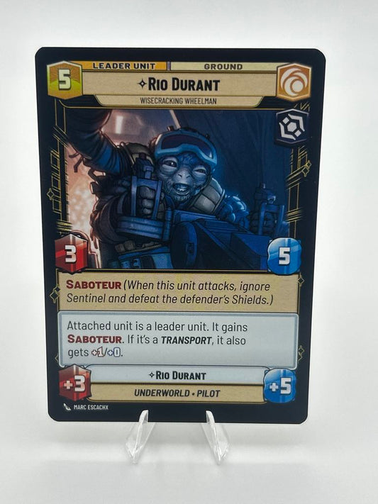 Rio Durant | Star Wars Unlimited | Jump To Lightspeed | Raw | NM
