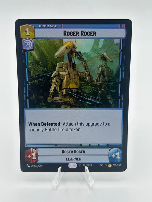Roger Roger | Star Wars Unlimited | Twilight Of The Republic | Raw | NM