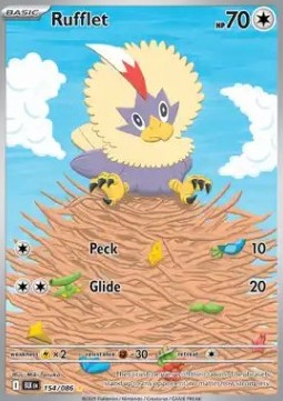 Single | Scarlet & Violet | Black Bolt | Rufflet | 154/086 | ENG