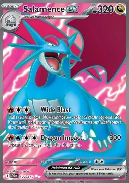 Single | Scarlet & Violet | Journey Together | 177/159 | Salamence ex | ENG