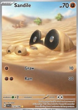 Single | Scarlet & Violet | Base Set | 216/198 | Sandile | ENG