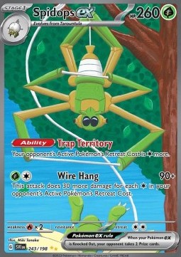Single | Scarlet & Violet | Base Set | 243/198 | Spidops ex | ENG
