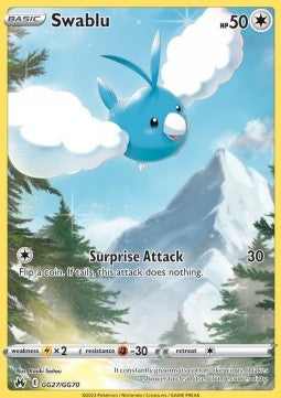 Single | Sword & Shield | Crown Zenith | Swablu | GG27/GG70 | ENG