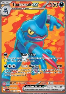 Single | Scarlet & Violet | Base Set | 232/198 | Toxicroak ex | ENG