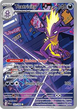 Single | Mega Evolution | Phantasmal Flames | 103/094 | Toxtricity | ENG