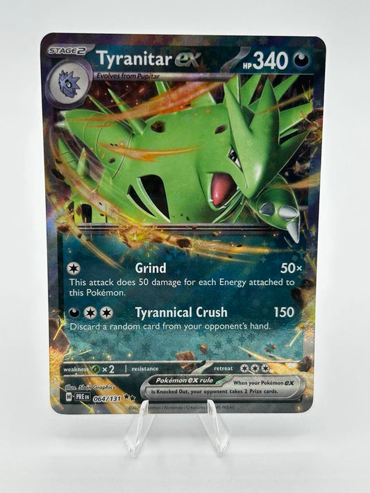 Tyranitar Ex (Holo) | 64/131 | Prismatic Evolutions | Raw | NM