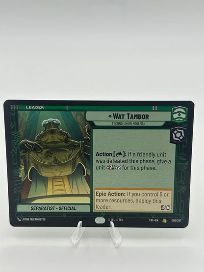 Wat Tambor | Star Wars Unlimited | Twilight Of The Republic | Raw | NM